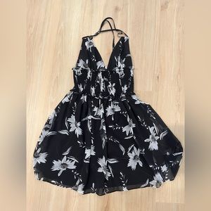 bebe petite backless dress